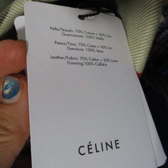 CELINE MULTICOLOR RAINBOW LUGGAGE SHOPPER Tote Bag, used once - Picture 9 of 14